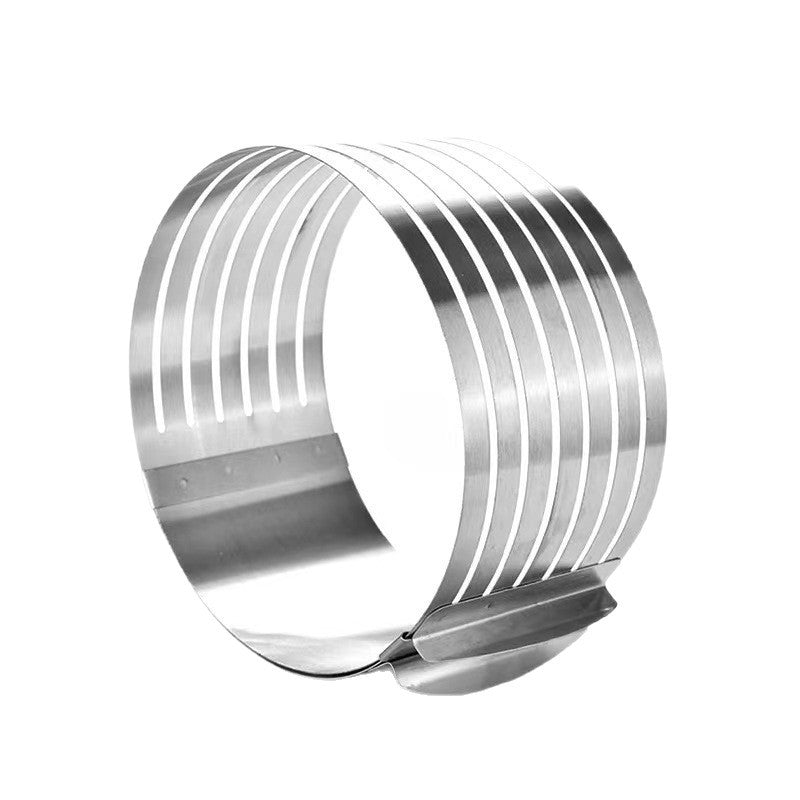 Adjustable Stainless Steel Cake Slicer ? Telescopic Layer Cutter for Even Baking