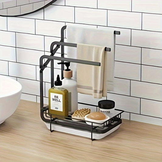 Kitchen Sink Organizer Rack | Sponge, Soap & Brush Holder