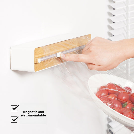 Magnetic Cling Film Cutter – Wall-Mounted Foil & Baking Paper Dispenser