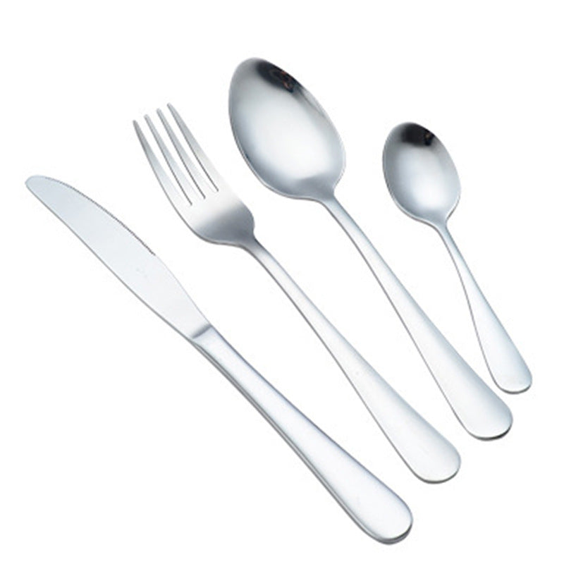 4-Piece Stainless Steel Cutlery Set ? Mirror Polished Knife, Fork & Spoon for Home & Restaurant