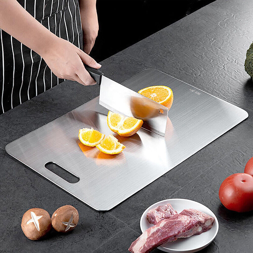 Double-Sided Titanium Cutting Board – Durable Kitchen & Camping Food Prep Board