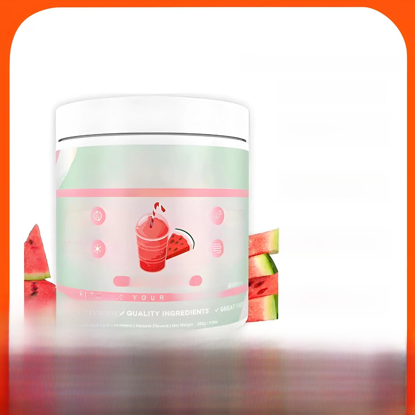 Super Greens Powder ? Watermelon Flavor Nutrient-Rich Fruit & Vegetable Supplement