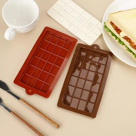 24-Cavity Silicone Chocolate Mold – Food-Grade Square Candy & Baking Mold