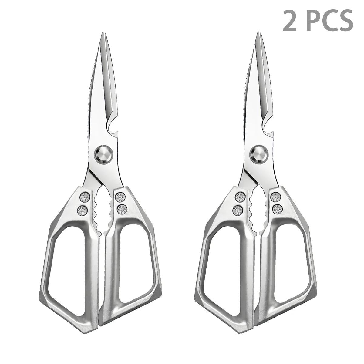Stainless Steel Kitchen Shears – Multifunctional Food Scissors for Cutting Vegetables, Meat, Fish & Everyday Cooking Tasks