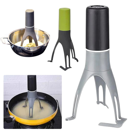 Battery-Operated Triangle Pan Stirrer โ Multifunction Egg Whisk & Sauce Blender, Hands-Free Mixer for Soups, Cream, Sauces & Home Kitchen Use