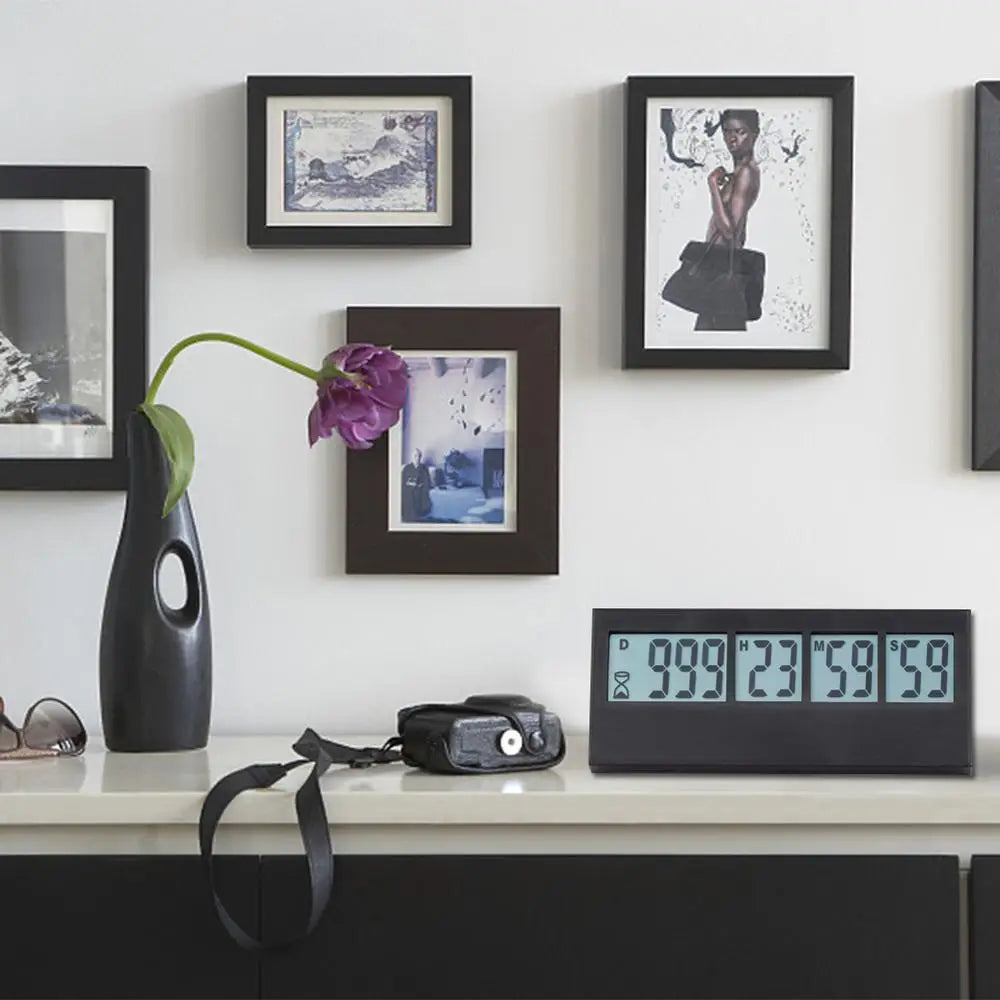 999 Days Countdown Clock – LCD Digital Event Timer for Kitchen, Weddings, Retirement, Labs, Cooking & Plant Watering Reminders