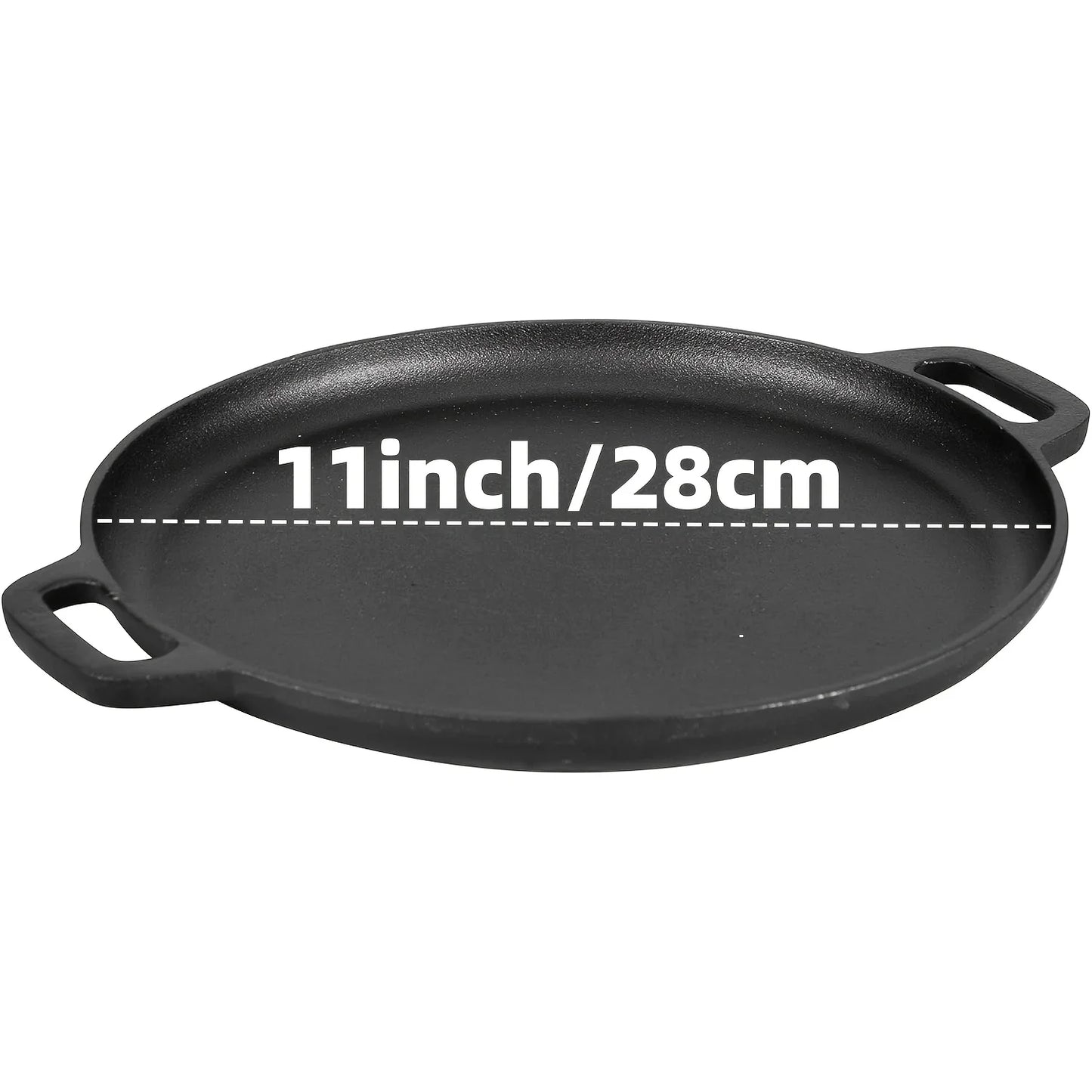 3PCS Pre-Seasoned Cast Iron Skillet Set (6/8/10 Inch) – Heavy-Duty Frying Pans for Oven, Grill & Campfire Cooking, Even Heat with Natural Non-Stick Surface