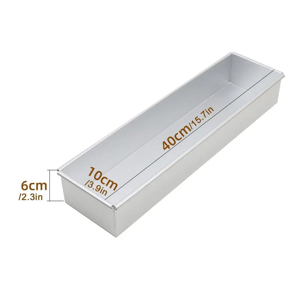 Aluminum Alloy Rectangle Tiramisu Cake Mold – Professional Baking Pan for Desserts, Layered Cakes, Pastries & Kitchen Use
