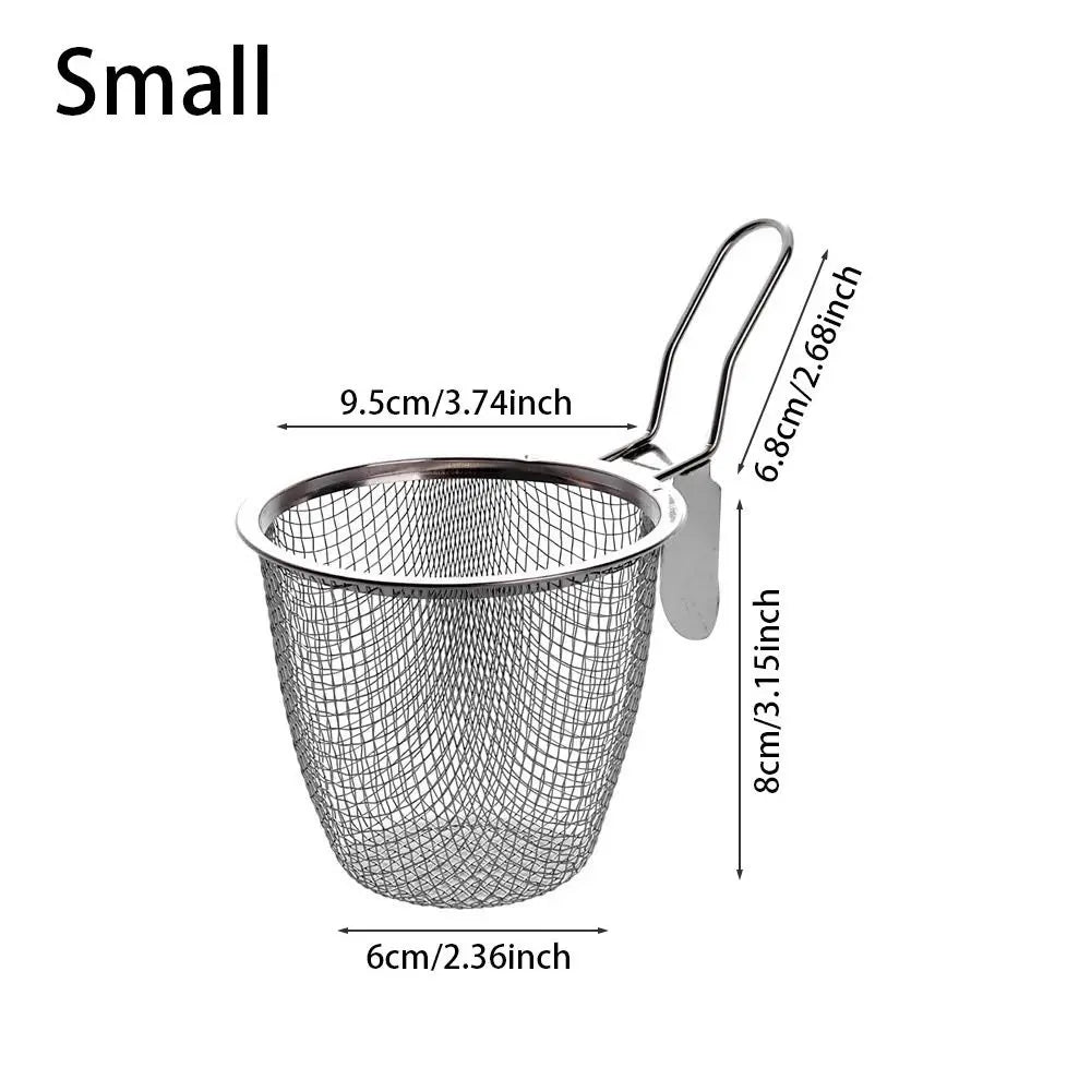 Durable Stainless Steel Mesh Strainer Spoon – Hot Pot, Frying, Noodles Scoop