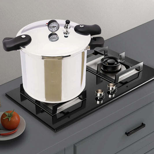 22L Commercial Stainless Steel Pressure Cooker โ 90KPa Explosion-Proof Large Capacity Pot for Gas Stoves