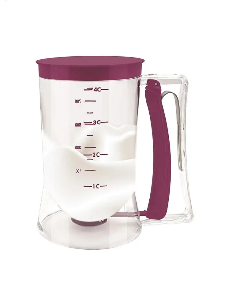 Hand-Held Batter Dispenser – Pancake, Cupcake & Waffle Batter Separator | Mess-Free Baking Tool for Muffins, Crepes & Baking Supplies