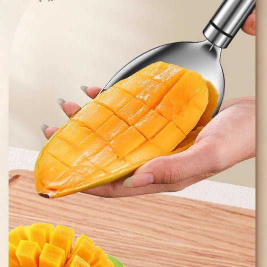 Stainless Steel Multi-Function Fruit & Vegetable Peeler ? Dicer, Corer & Slicer with Ergonomic Handle