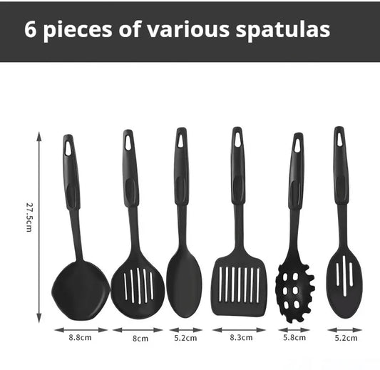 13-Piece Korean-Style Nonstick Cookware Set – Soup Pot, Milk Pot, Frying Pan & Glass Lids