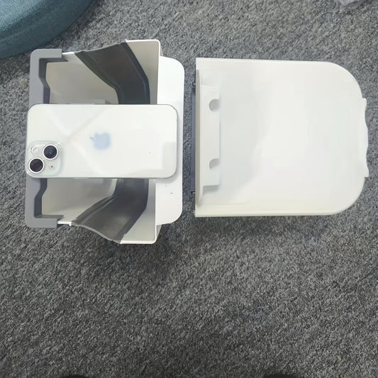 1pc Foldable Trash Can, Cabinet Hanging Garbage Can, Small And Convenient Countertop Rubbish Bin, Kitchen Bathroom Accessories, Home Storage And Cleaning Supplies