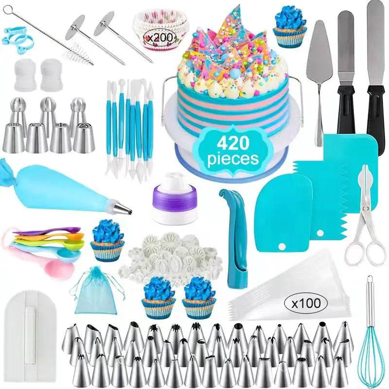 507-Piece Cake Decorating Set with Tools and Bags