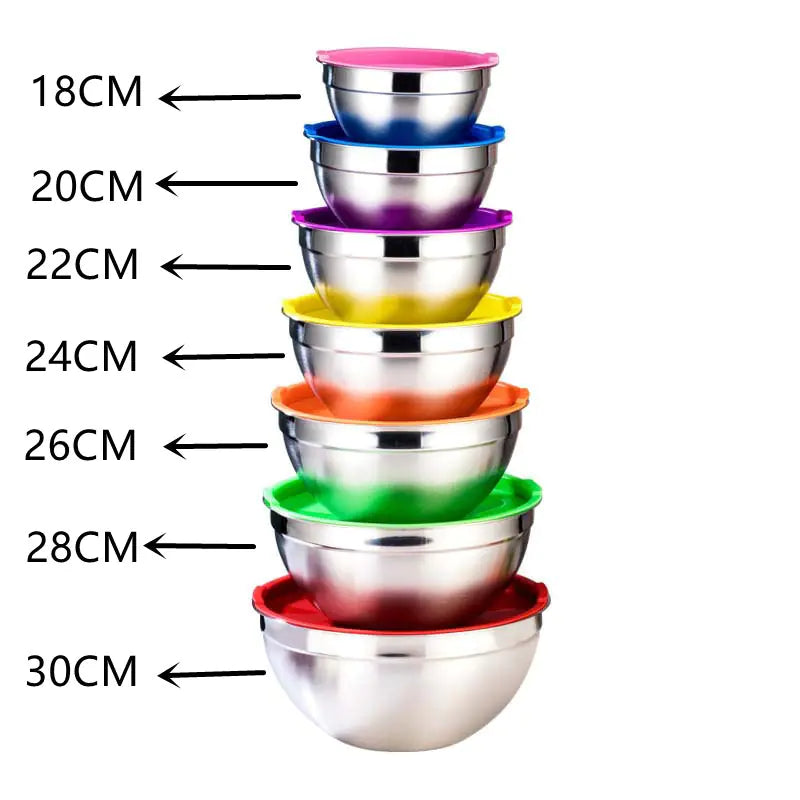 Stainless Steel Salad Bowl with Lid