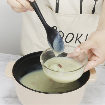 1pc Premium Silicone Spoon - Ladles for Cooking, Mixing, Serving, and Salad Preparation - Heat Resistant, Non-Stick, and Easy to Clean Kitchen Essential