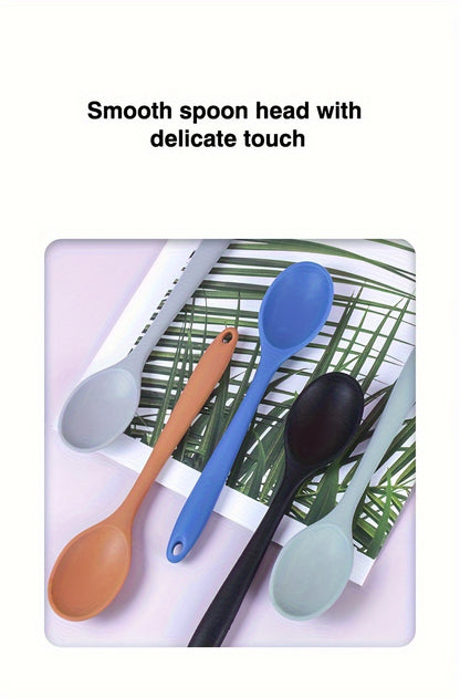 1pc Premium Silicone Spoon - Ladles for Cooking, Mixing, Serving, and Salad Preparation - Heat Resistant, Non-Stick, and Easy to Clean Kitchen Essential