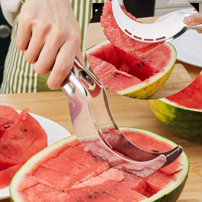 Stainless Steel Fruit Cutter ? Multifunctional Slicer & Dicer for Watermelon and More