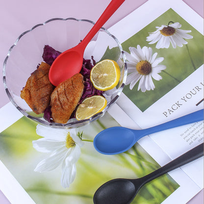 1pc Premium Silicone Spoon - Ladles for Cooking, Mixing, Serving, and Salad Preparation - Heat Resistant, Non-Stick, and Easy to Clean Kitchen Essential