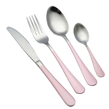 4-Piece Stainless Steel Cutlery Set ? Mirror Polished Knife, Fork & Spoon for Home & Restaurant