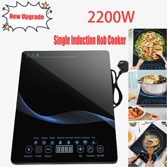Compact Induction Cooker – High Power Portable Cooktop with Timer & Safety Lock