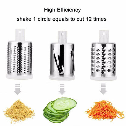 Multifunctional Hand-Crank Vegetable Cutter ? Manual Veggie Slicer & Chopper
