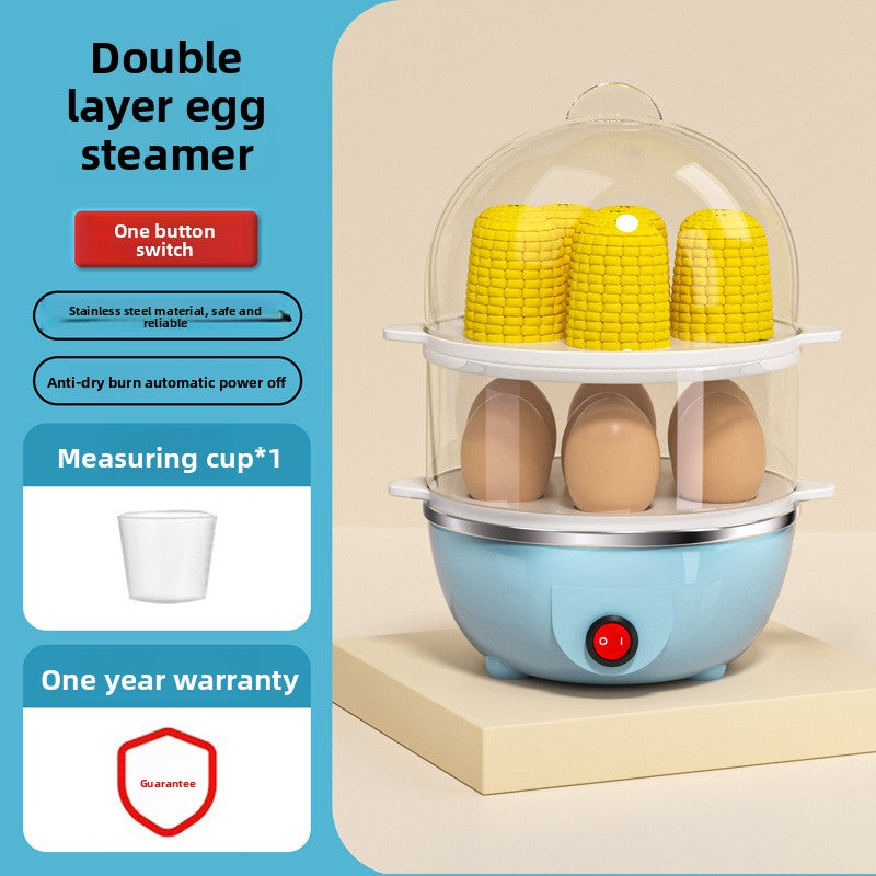 Automatic Egg Cooker 350W Multifunctional Steamer for Quick Breakfasts