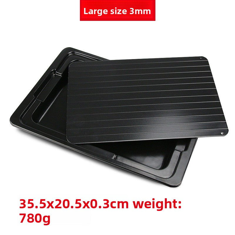 Aluminum Defrosting Tray ? Quick Thawing Board with Integrated Water Box