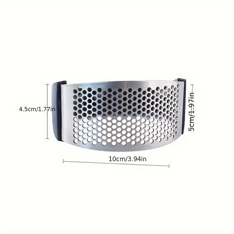 Stainless Steel Garlic Press - Easy-Clean, Multi-Functional Kitchen Gadget For Mincing & Crushing Garlic Garlic Crusher Garlic Mincer