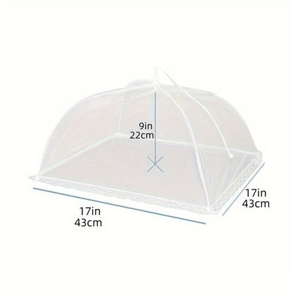3pcs Ultimate Foldable Picnic Net Food Covers - Large, UV-resistant, Dust-proof Kitchen Tool - Perfect for Vegetables, Restaurants, Food Trucks, Outdoor & Indoor Dining Adventures