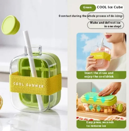 Instant Ice Maker & Cooling Cup with Straw