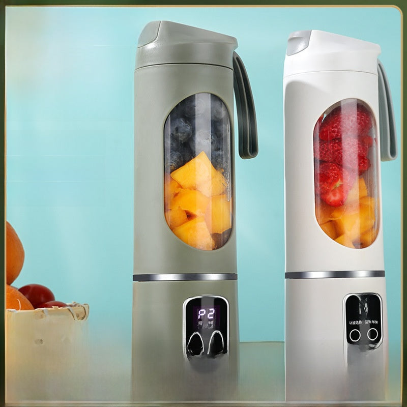 Portable Electric Fruit & Vegetable Juicer ? 12-Blade High-Speed Juicer with 450ML Cup
