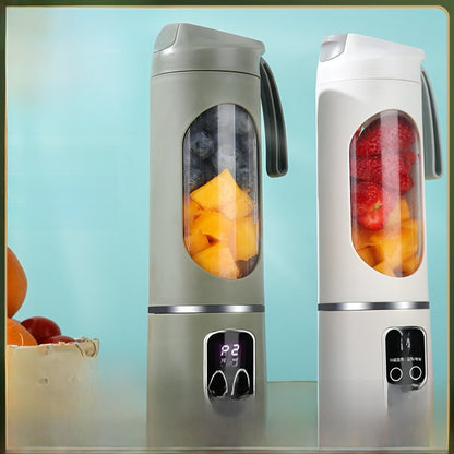 Portable Electric Fruit & Vegetable Juicer ? 12-Blade High-Speed Juicer with 450ML Cup