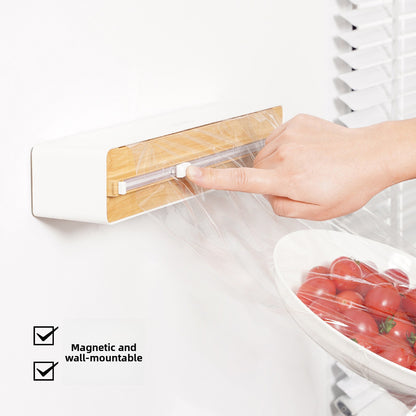 Magnetic Wall-Mounted Cling Film Cutter ? Tear-Free Kitchen Foil & Baking Paper Cutter