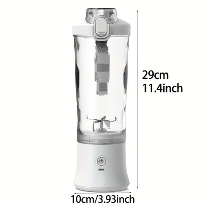 1pc, Portable Electric Juicer Cup Personal Blender-for Shakes & Smoothies Multi-Functional Personal Blender With Ice Crushing Ability, 20.29oz Capacity, USB Rechargeable, Kitchen Accessories Juicer Accessories Back To School
