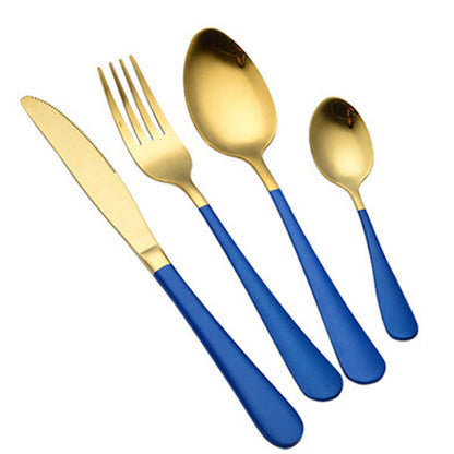 4-Piece Stainless Steel Cutlery Set ? Mirror Polished Knife, Fork & Spoon for Home & Restaurant