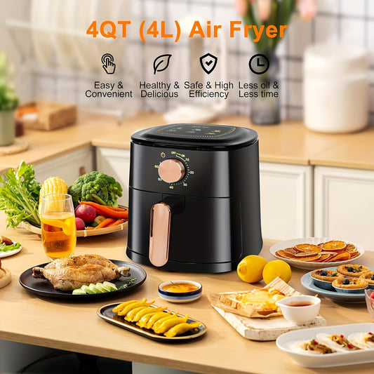 Mechanical Knob Type Air Fryer 1.06gal, BasicSimple Cooking Tool For Kitchen, MultifunctionalHousehold Healthy Cooking