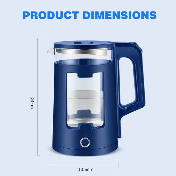 2.3L Electric Glass Kettle – Fast Boil Water Boiler with LED Light Indicator