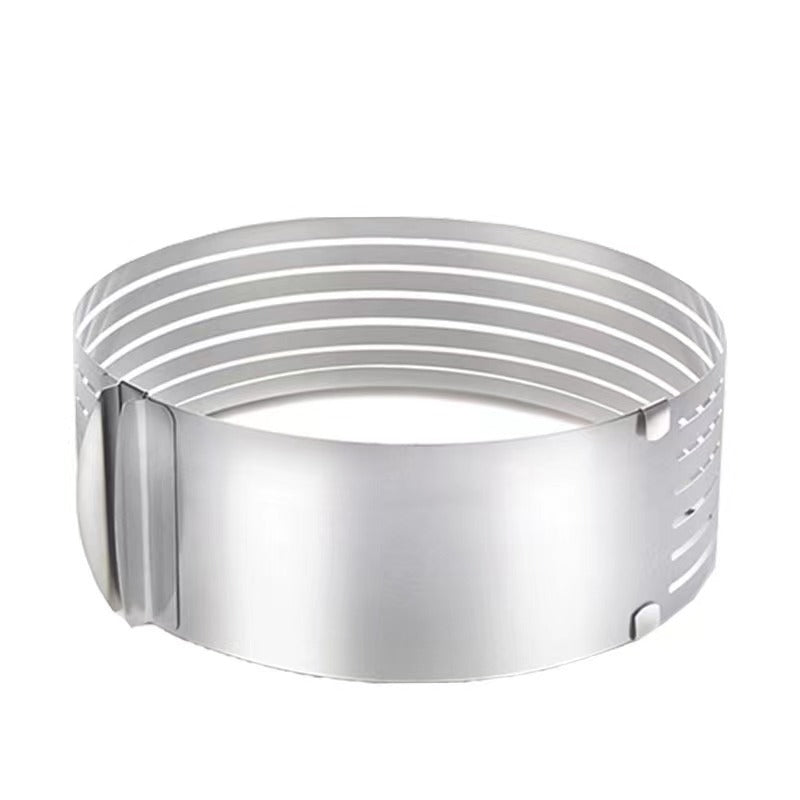 Adjustable Stainless Steel Cake Slicer ? Telescopic Layer Cutter for Even Baking