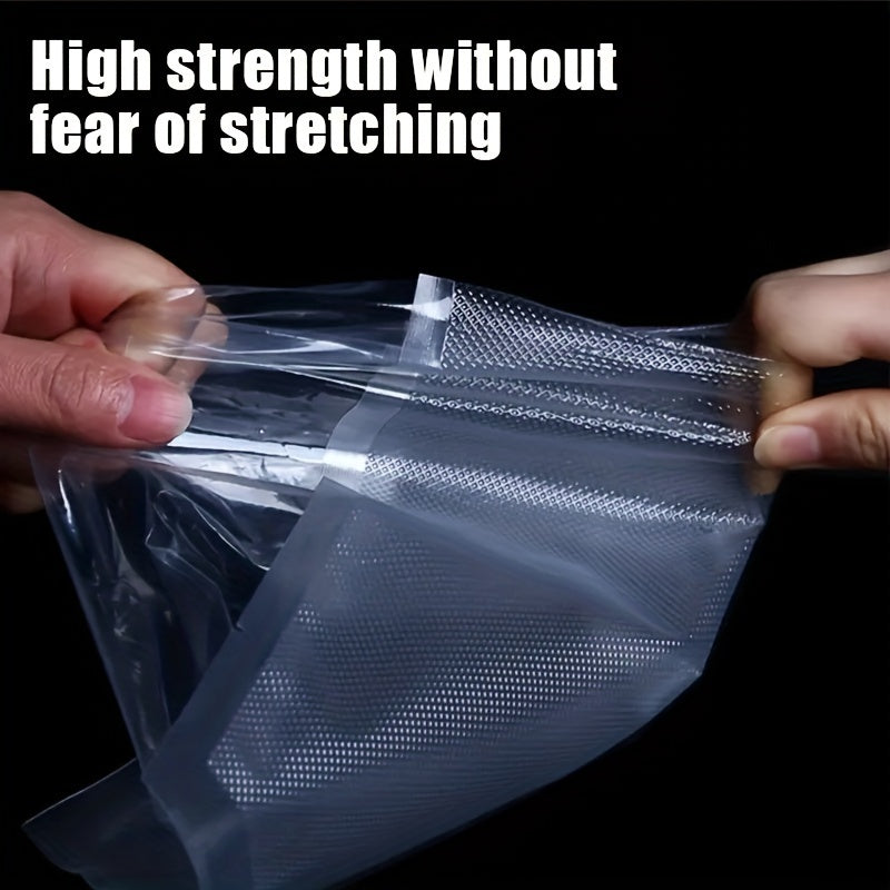 50-Pack Vacuum Sealer Bags, Reusable Food Storage Pouches, No Electricity Needed, Freshness Preservation for Kitchen, Compatible with Vacuum Sealer Machine Accessories