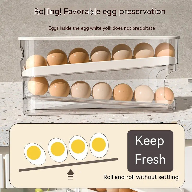 Double-Layer Slide Egg Storage Box