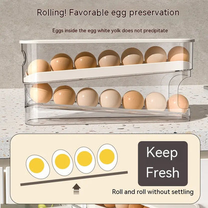 Double-Layer Slide Egg Storage Box