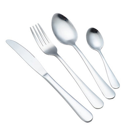 4-Piece Stainless Steel Cutlery Set ? Mirror Polished Knife, Fork & Spoon for Home & Restaurant