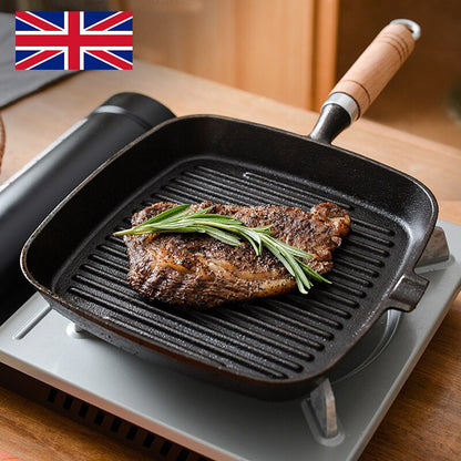 Nonstick Grill Pan – Induction Griddle Skillet with Pouring Lips for Steak & Cooking