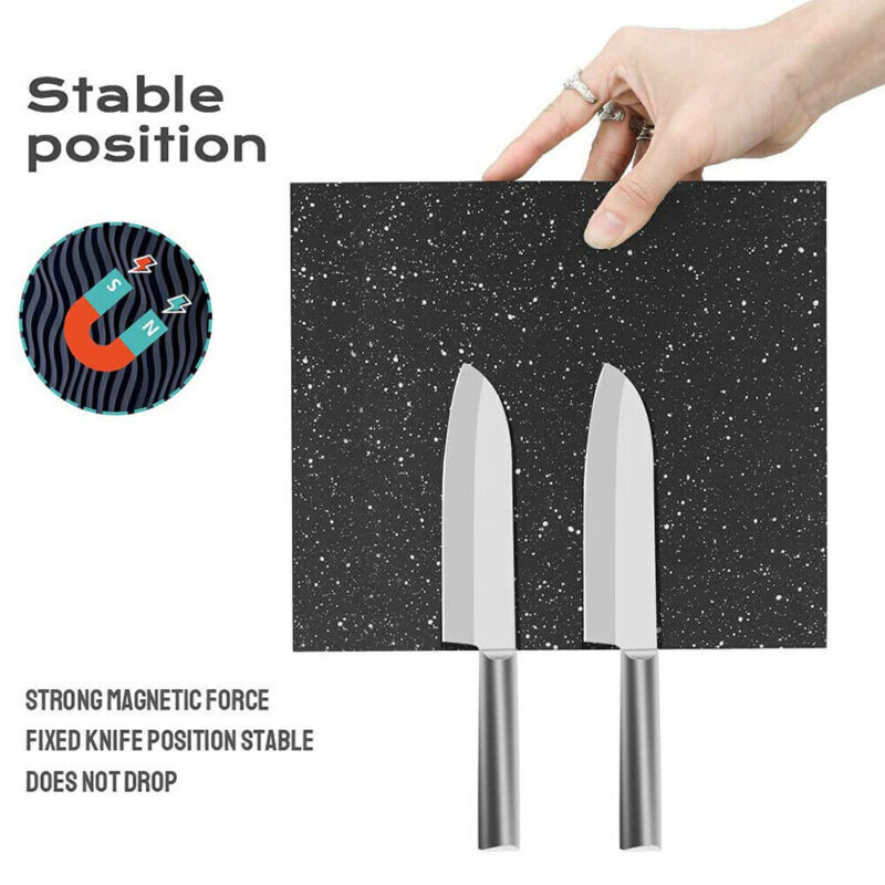 Magnetic Knife Holder – Wall/Counter Knife Block Rack for Kitchen Cutlery Storage
