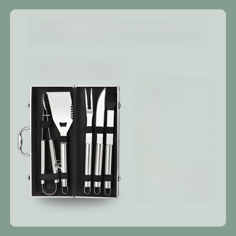 Stainless Steel Cutlery Set with Aluminum Case ? Portable Multi-Piece Outdoor & Camping Utensils