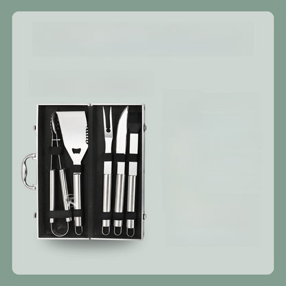 Stainless Steel Cutlery Set with Aluminum Case ? Portable Multi-Piece Outdoor & Camping Utensils