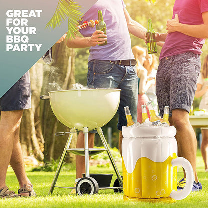 Portable Inflatable Ice Cooler ? Lightweight PVC Drink Chiller for Outdoor Events