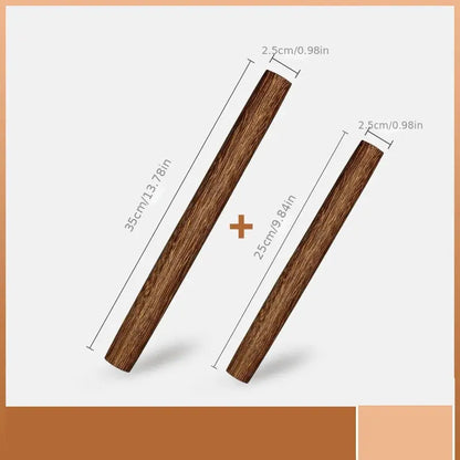 Solid Wood Rolling Pin for Baking and Dumplings